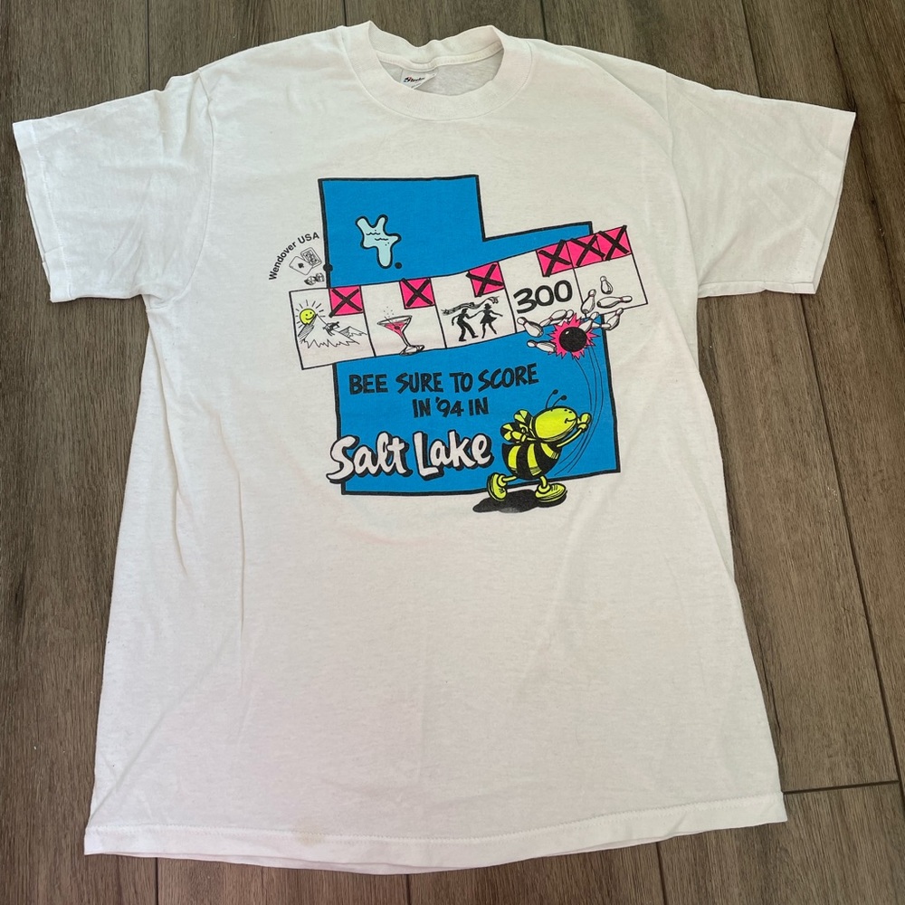 Vintage Salt Lake City bowling shirt sz L